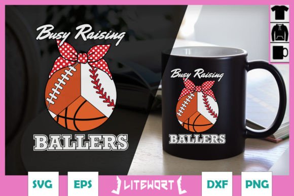 Busy Raising Ballers Basketball Mom SVG Review