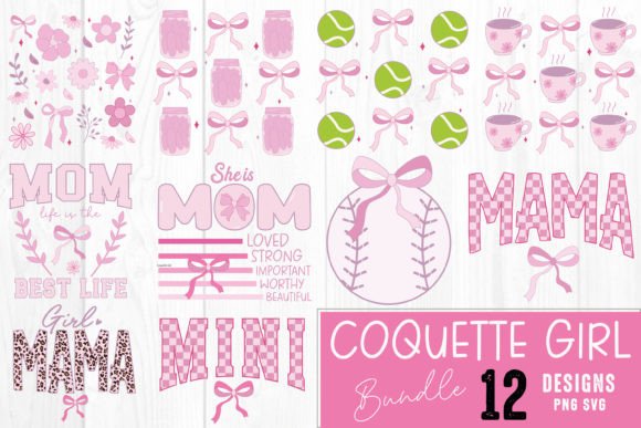 Coquette Girl Mama Mom SVG PNG Bundle Review