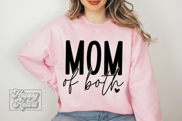 Mom of Both SVG – A Heartfelt Design for Family-Centered Embroidery
