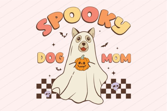 Spooky Dog Mom SVG PNG Ghost Design Review